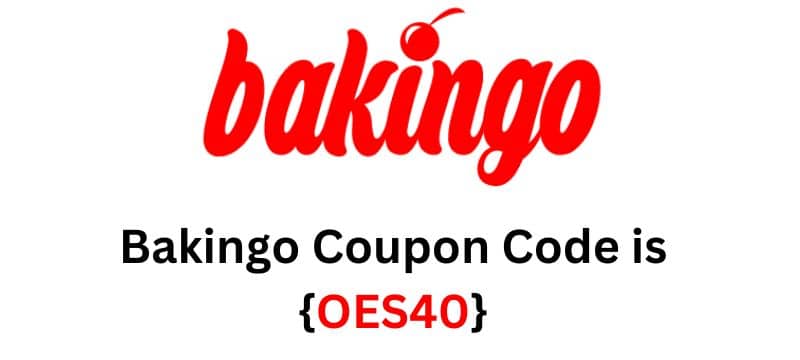 Bakingo coupon code OES40 at checkout.