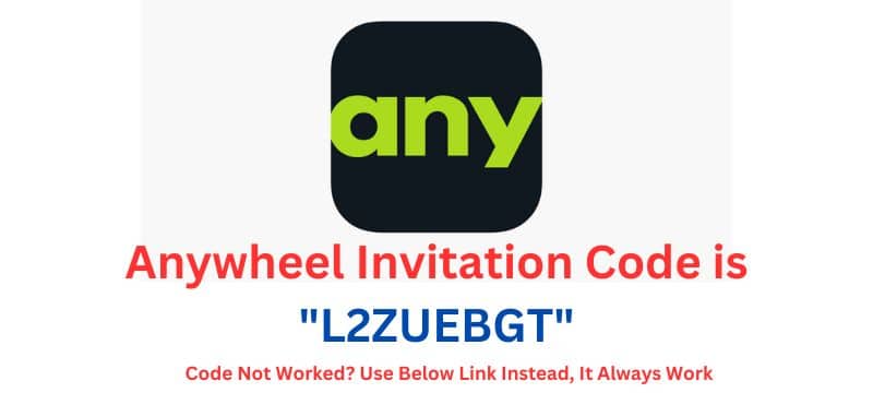 Anywheel Invitation Code "L2ZUEBGT"