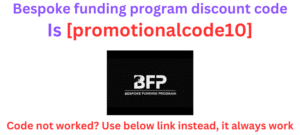 Bespoke funding program discount code