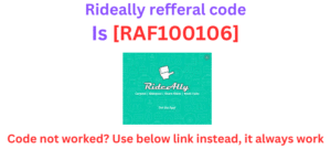 Rideally refferal code